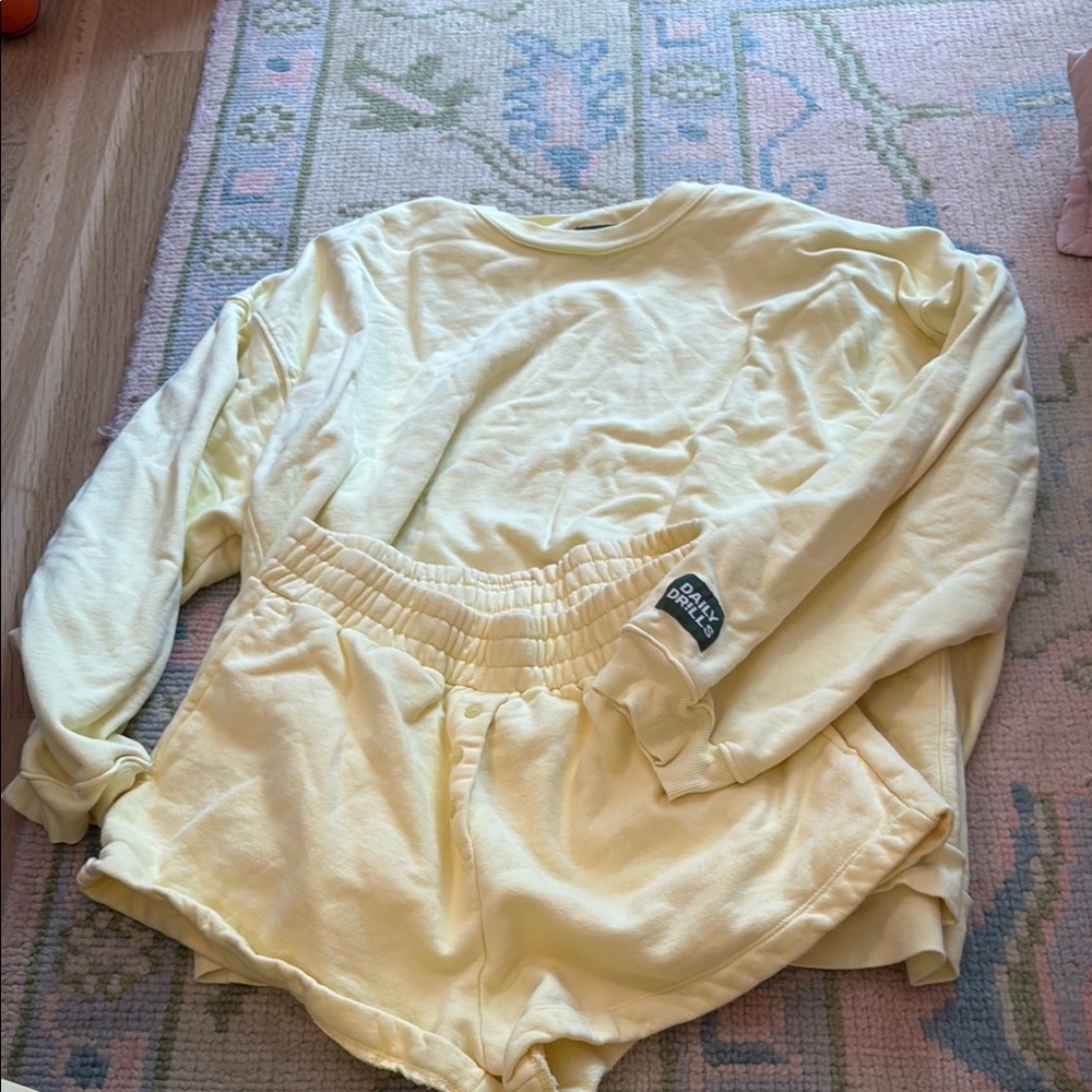 Daily Drills Light Yellow Lounge Set